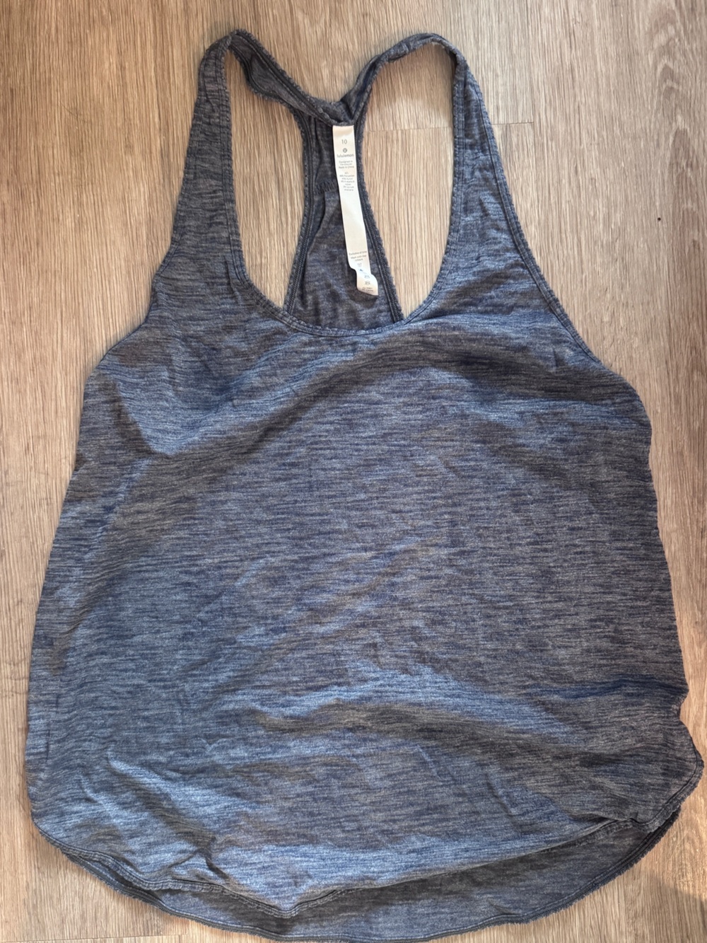 lululemon athletica Gray Heather Racerback Tank